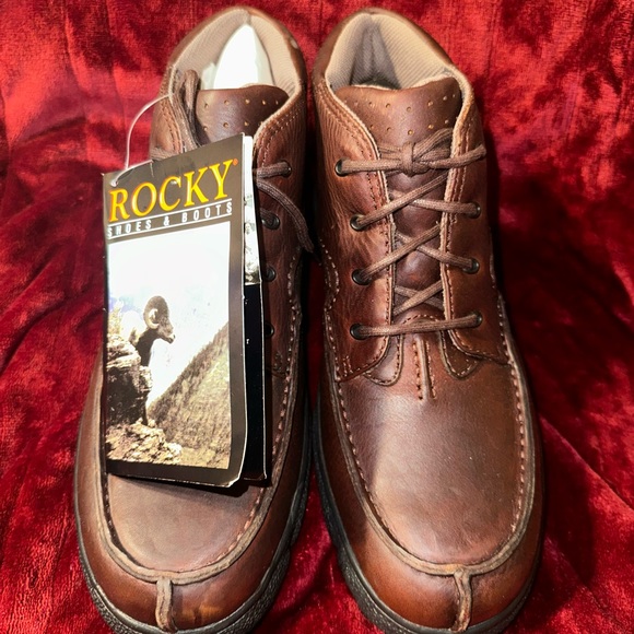 NWT Rocky Boots Size 10.5 M Leather Hiking Work Boots New - Picture 3 of 6
